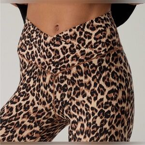 Aerie Offline Leopard Print Women's 7/8 Hi-rise crossover Leggings